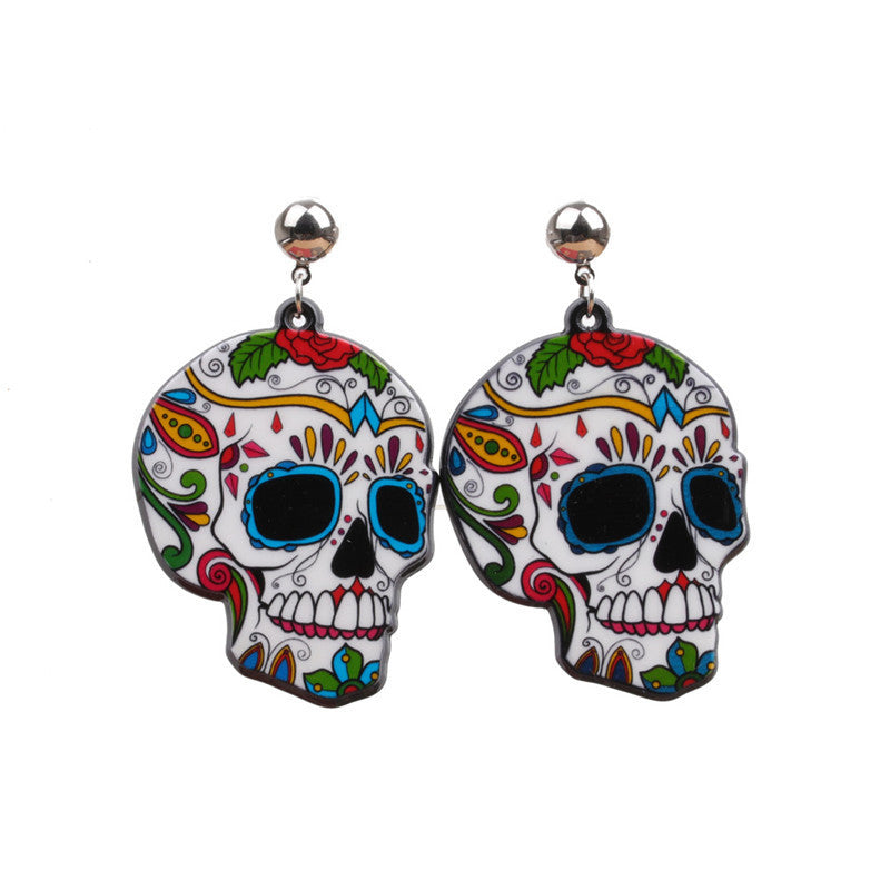 Halloween Jewelry Acrylic Personalized Earrings Couple Style