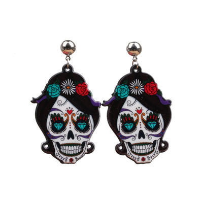 Halloween Jewelry Acrylic Personalized Earrings Couple Style